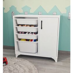 Тумба-органайзер для хранения игрушек Fabulous 1D4S (White)