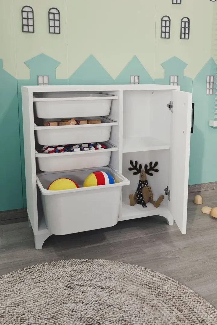 Organizator de jucarii Bofigo 1D4S (White)