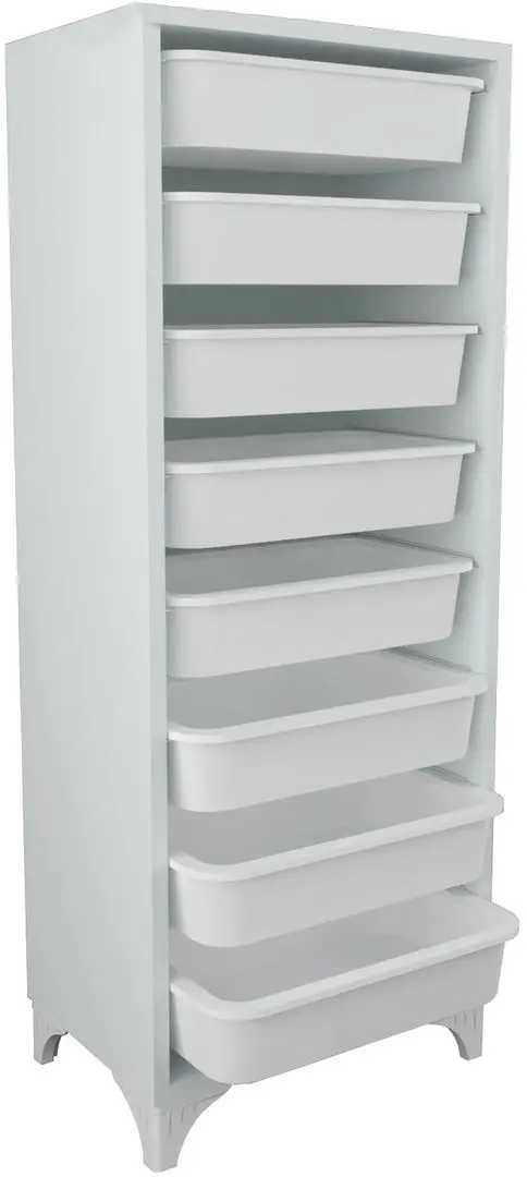 Organizator de jucarii Bofigo cu 8 cosuri (White)