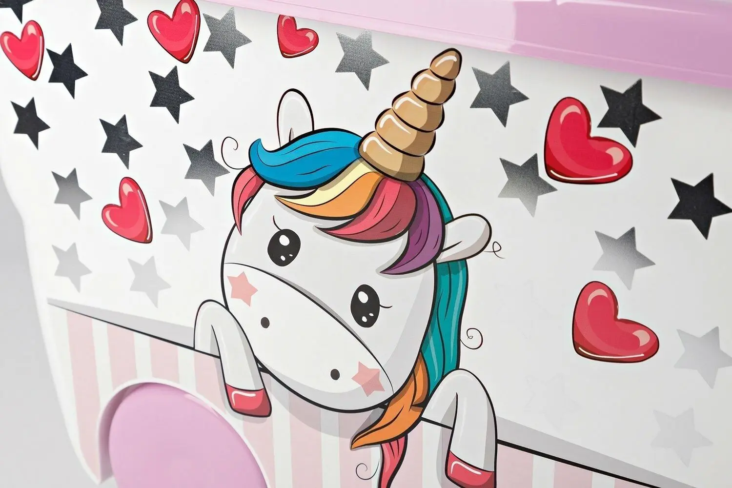 Ящик для игрушек Idea Деко М2550 (White/Purple)