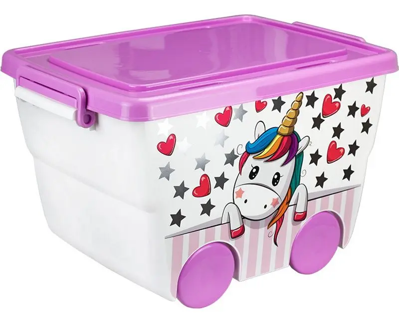 Ящик для игрушек Idea Деко М2550 (White/Purple)