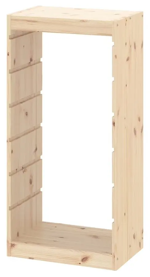 Cadru pentru depozitare jucarii Ikea Trofast 44x30x91 (Pin Vopsit Alb)