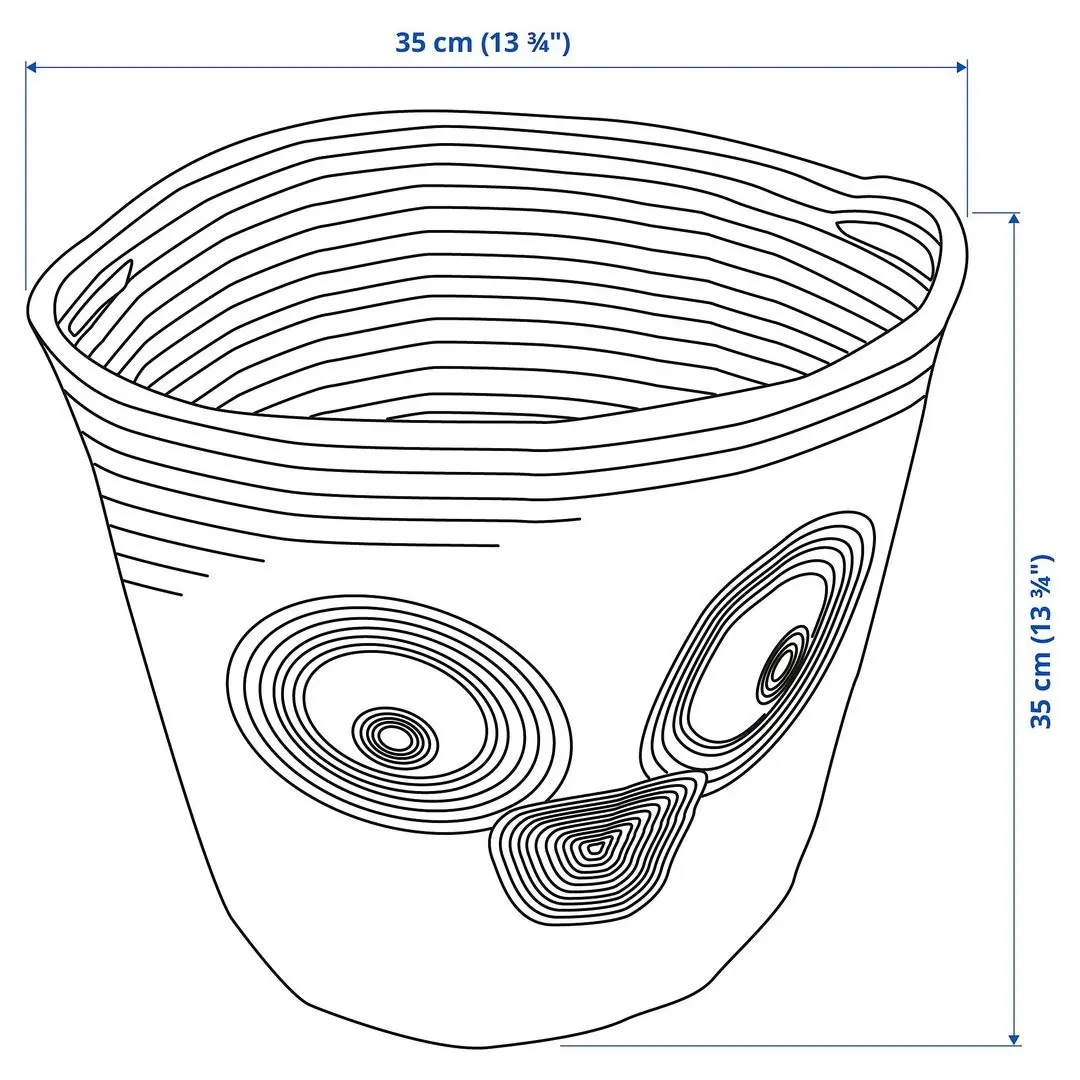 Cos pentru jucarii Ikea Uppsta 35cm (Verde)