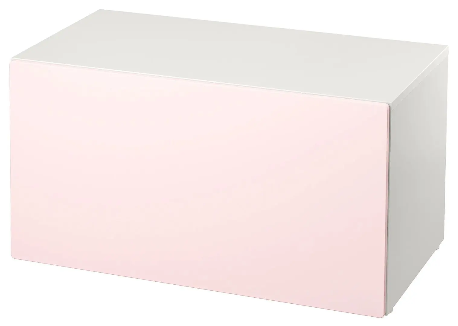 Banca cu depozitare Ikea Smastad 90x52x48 (Alb/Roz Pal)