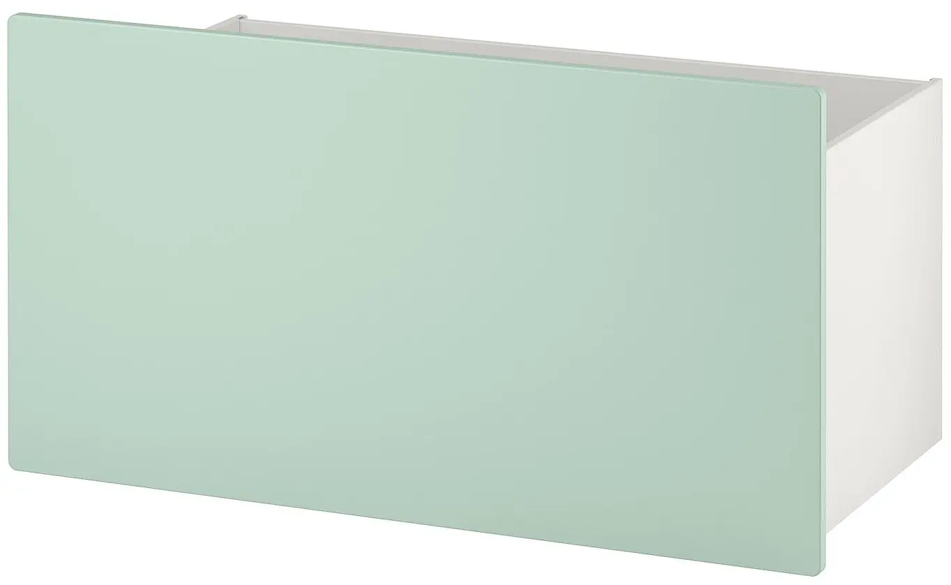 Banca cu depozitare Ikea Smastad 90x52x48 (Alb/Verde deschis)