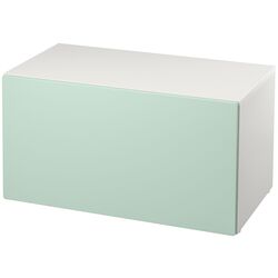 Banca cu depozitare Ikea Smastad 90x52x48 (Alb/Verde deschis) Thumb