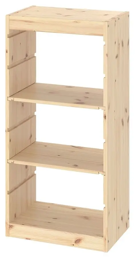 Etajera pentru depozitare jucarii Ikea Trofast 44x30x91 (Pin Vopsit Alb)