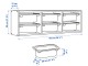 Стеллаж навесной Ikea Trofast 6 контейнеров 99x21x30 (Белый)