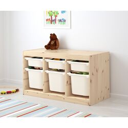 Etajera Ikea Trofast 6 containeri 94x44x52 (Pin Vopsit Alb/Alb) Thumb