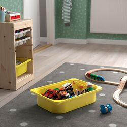 Etajera Ikea Trofast 2 organizatori/2 containere 32x44x52 (Pin/Gri/Galben) Thumb
