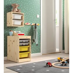 Etajera Ikea Trofast 2 organizatori/2 containeri 32x44x52 (Pin/Gri/Galben) Thumb