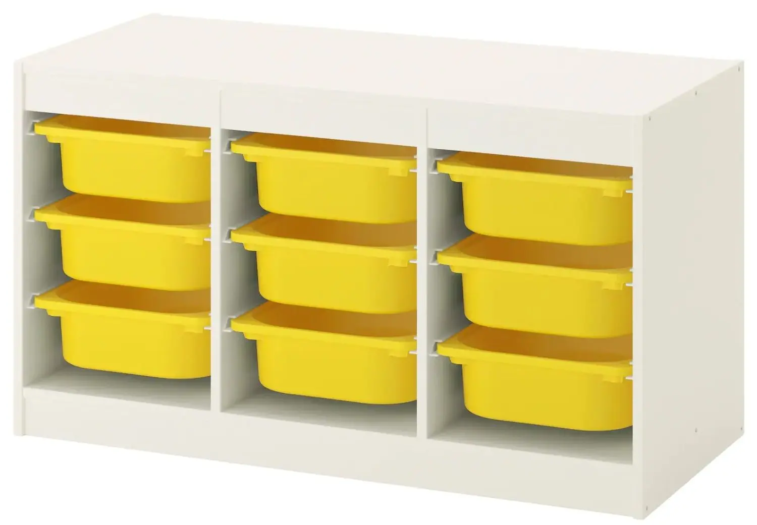 Etajera Ikea Trofast 9 containeri 99x44x56 (Alb/Galben)