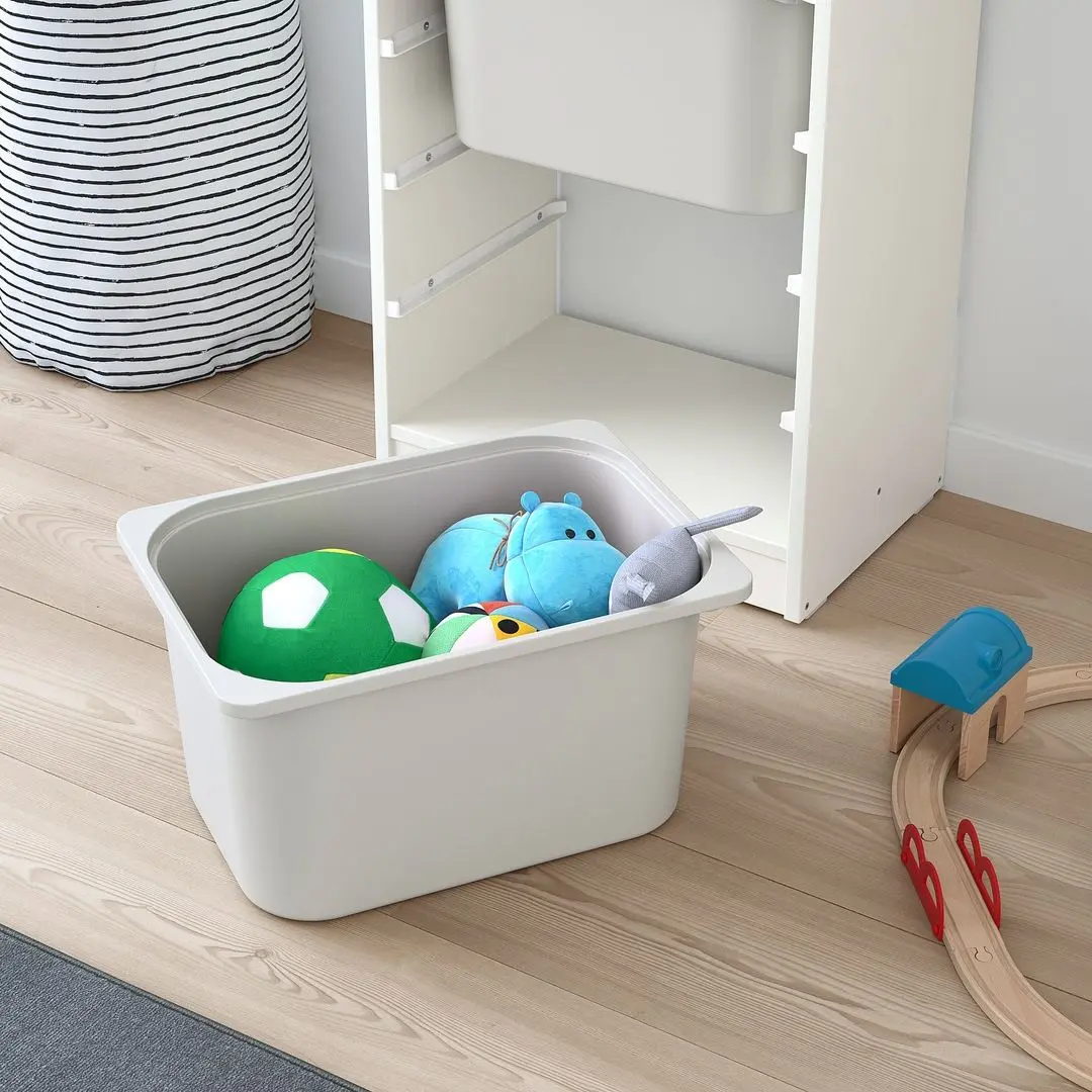 Etajera Ikea Trofast 4 containeri 46x30x94 (Alb/Gri)