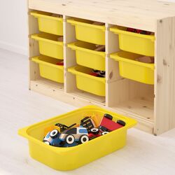 Etajera Ikea Trofast 9 containere 93x44x52 (Pin/Galben) Thumb