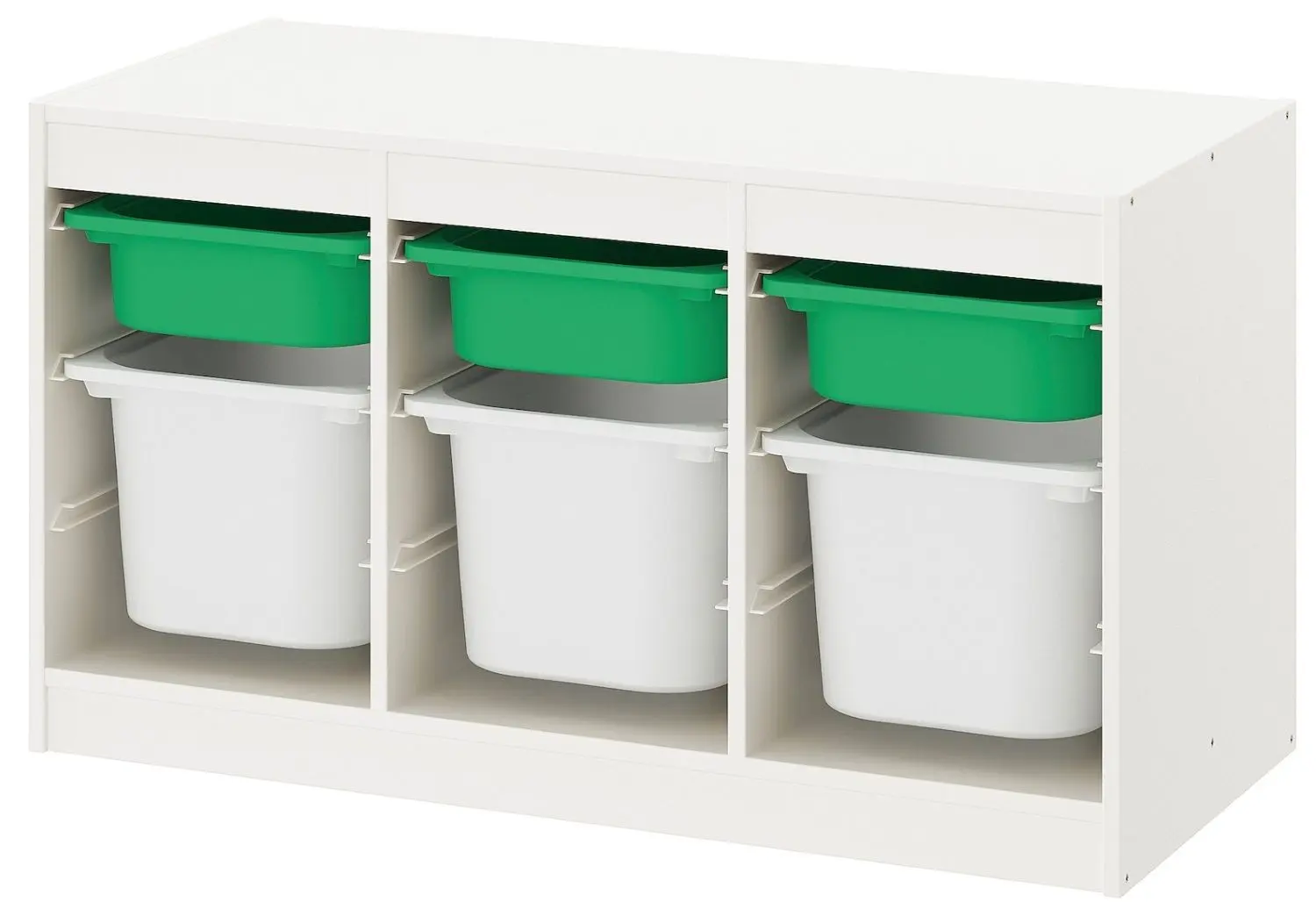 Etajera Ikea Trofast 6 containeri 99x44x56 (Alb/Verde)