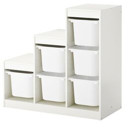 Etajera Ikea Trofast 6 containeri 99x44x94 (Alb)