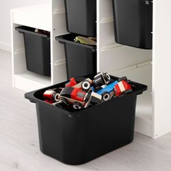 Стеллаж с контейнерами Ikea Trofast 99x44x94 (Белый/Черный) Thumb