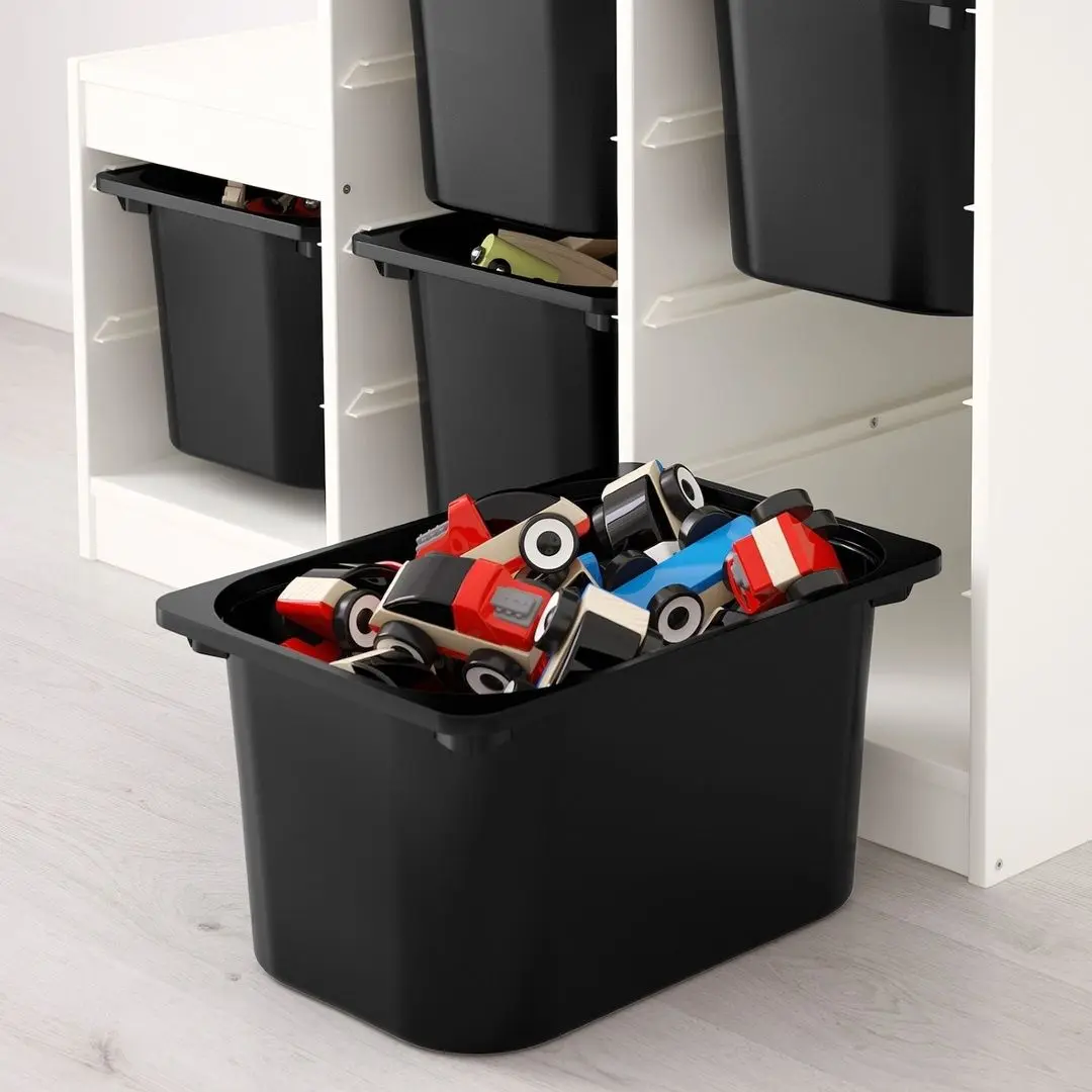 Стеллаж с контейнерами Ikea Trofast 99x44x94 (Белый/Черный) - 2