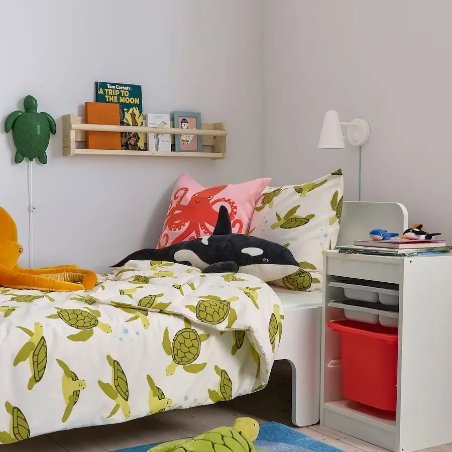 Стеллаж Ikea Trofast 2 органайзера/контейнер 34x44x56 (Белый/Серый/Оранжевый) - 3