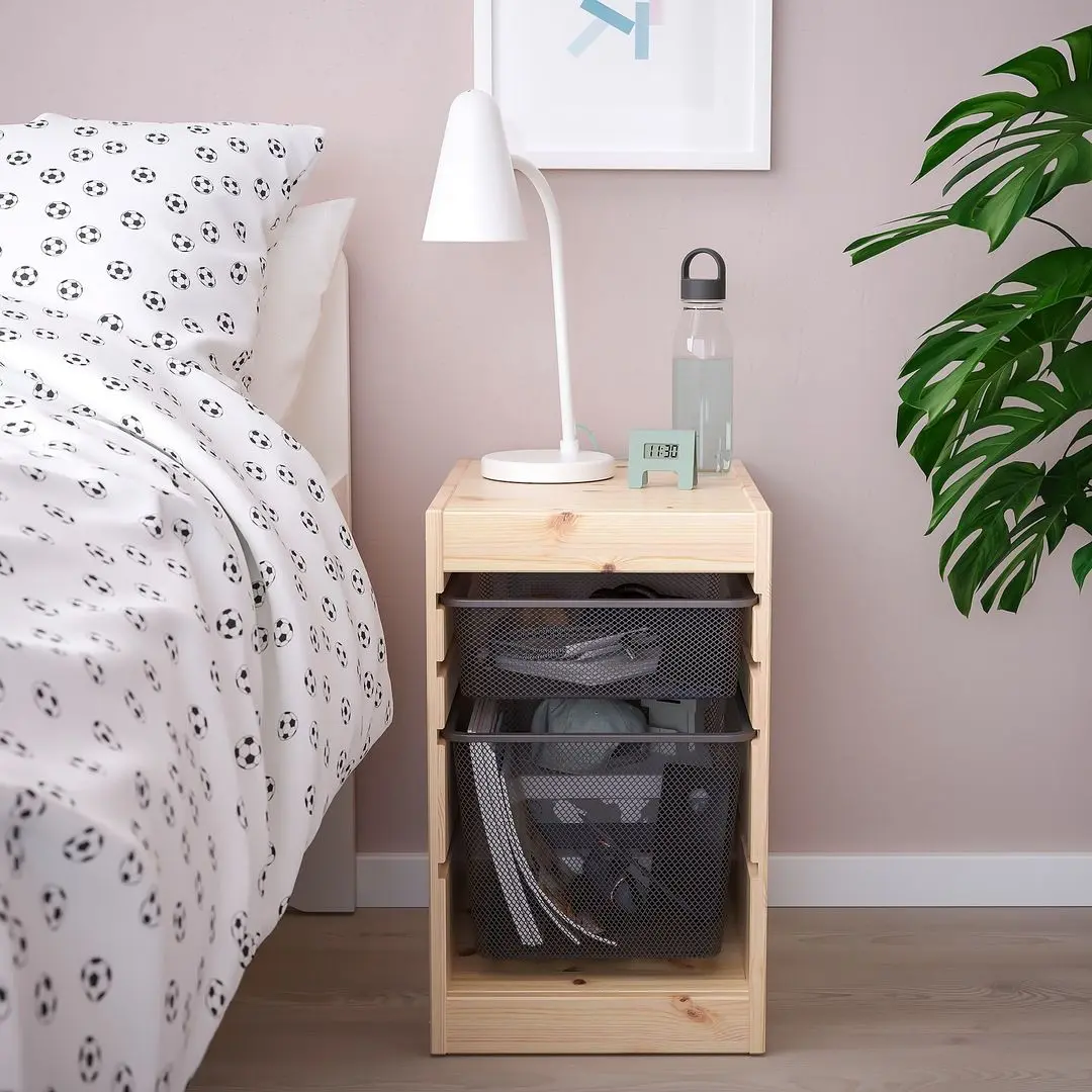 Etajera Ikea Trofast 2 cosuri 32x44x52 (Pin/Gri Inchis)