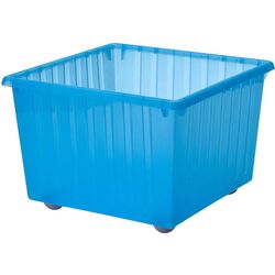 Lada depozitare jucarii Ikea Vessla cu rotile 39x39 (Albastru)