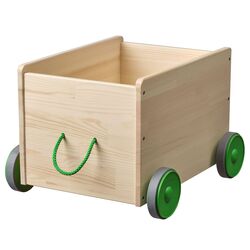 Cutie pentru jucarii Ikea Flisat (Natural/Green)