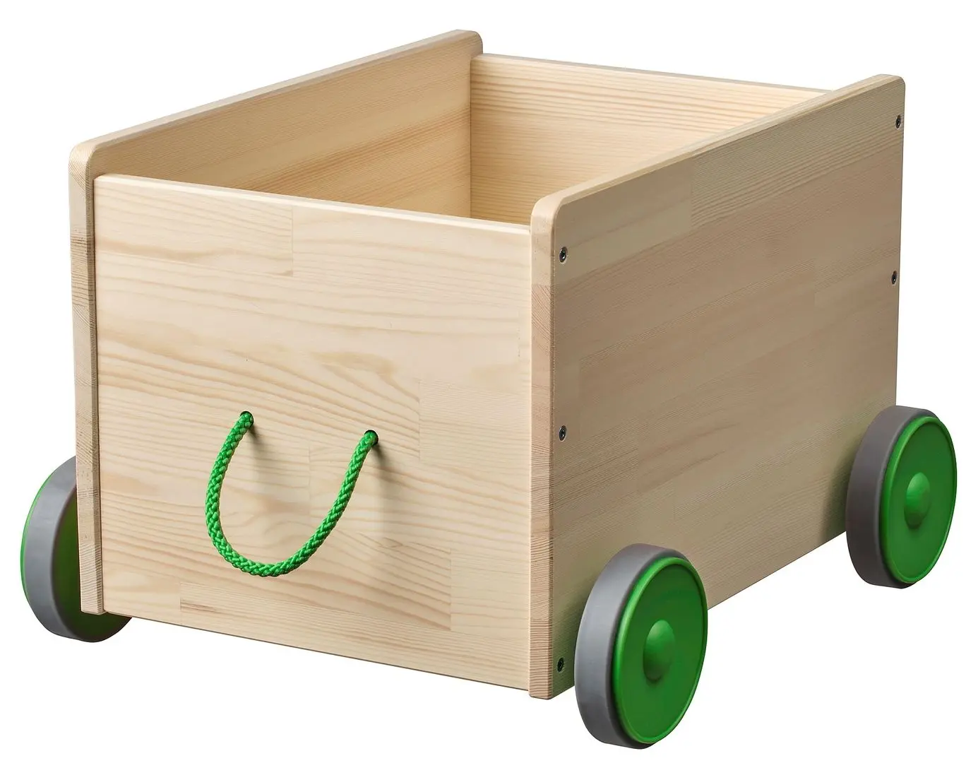 Cutie pentru jucarii Ikea Flisat (Natural/Green)