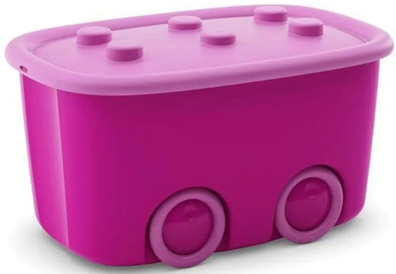 Ящик для игрушек Kis 37198 (Pink)