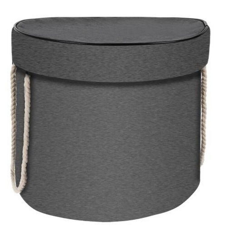 Корзина с ковриком для игрушек Kruzzel 19556 (Grey/Yellow)