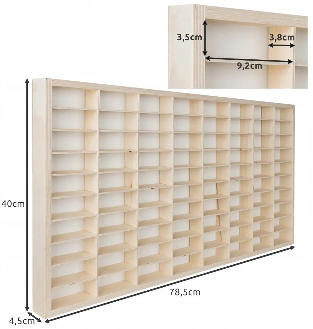 Raft-organizator pentru masini de jucarie Kruzzel 20233 (Pine)