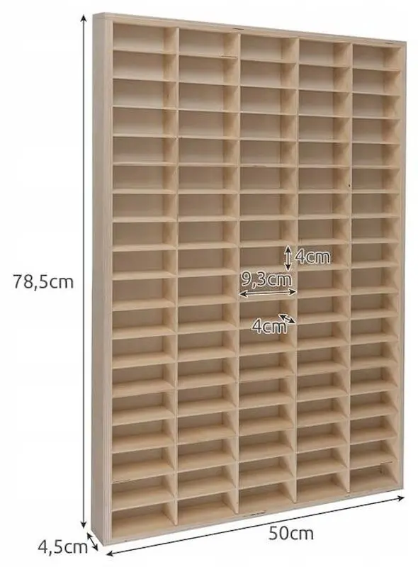 Полка-органайзер для игрушечных машин Kruzzel 21997 (Pine)