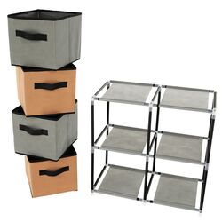 Комод-органайзер Mobhaus Camilo Typ 1 (Black/Brown/Gray) Thumb