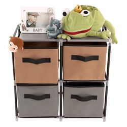 Комод-органайзер Mobhaus Camilo Typ 1 (Black/Brown/Gray) Thumb