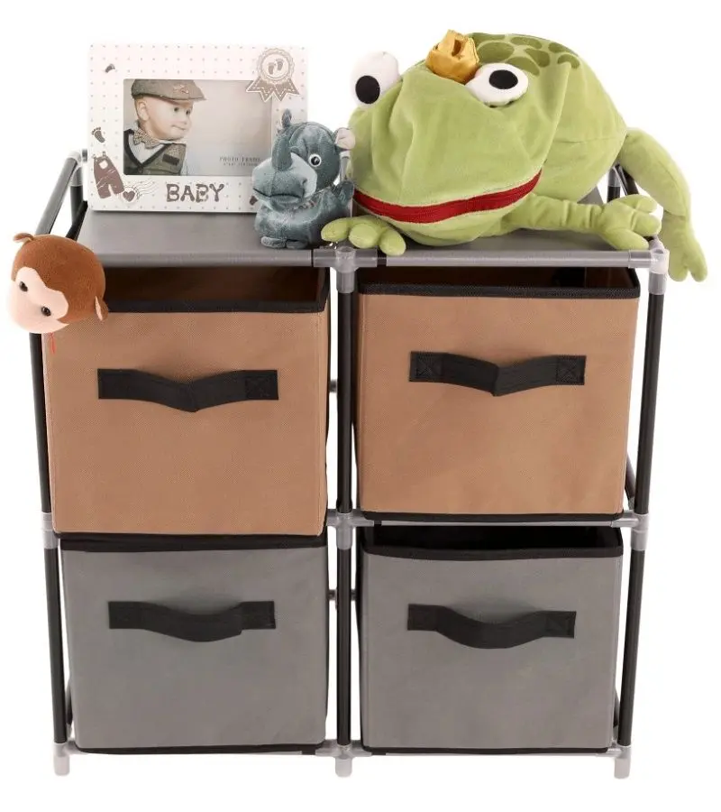 Комод-органайзер Mobhaus Camilo Typ 1 (Black/Brown/Gray)