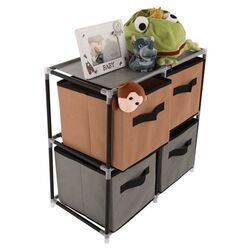 Комод-органайзер Mobhaus Camilo Typ 1 (Black/Brown/Gray) Thumb