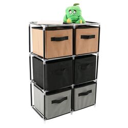 Комод-органайзер Mobhaus Camilo Typ 2 (Black/Brown/Gray) Thumb