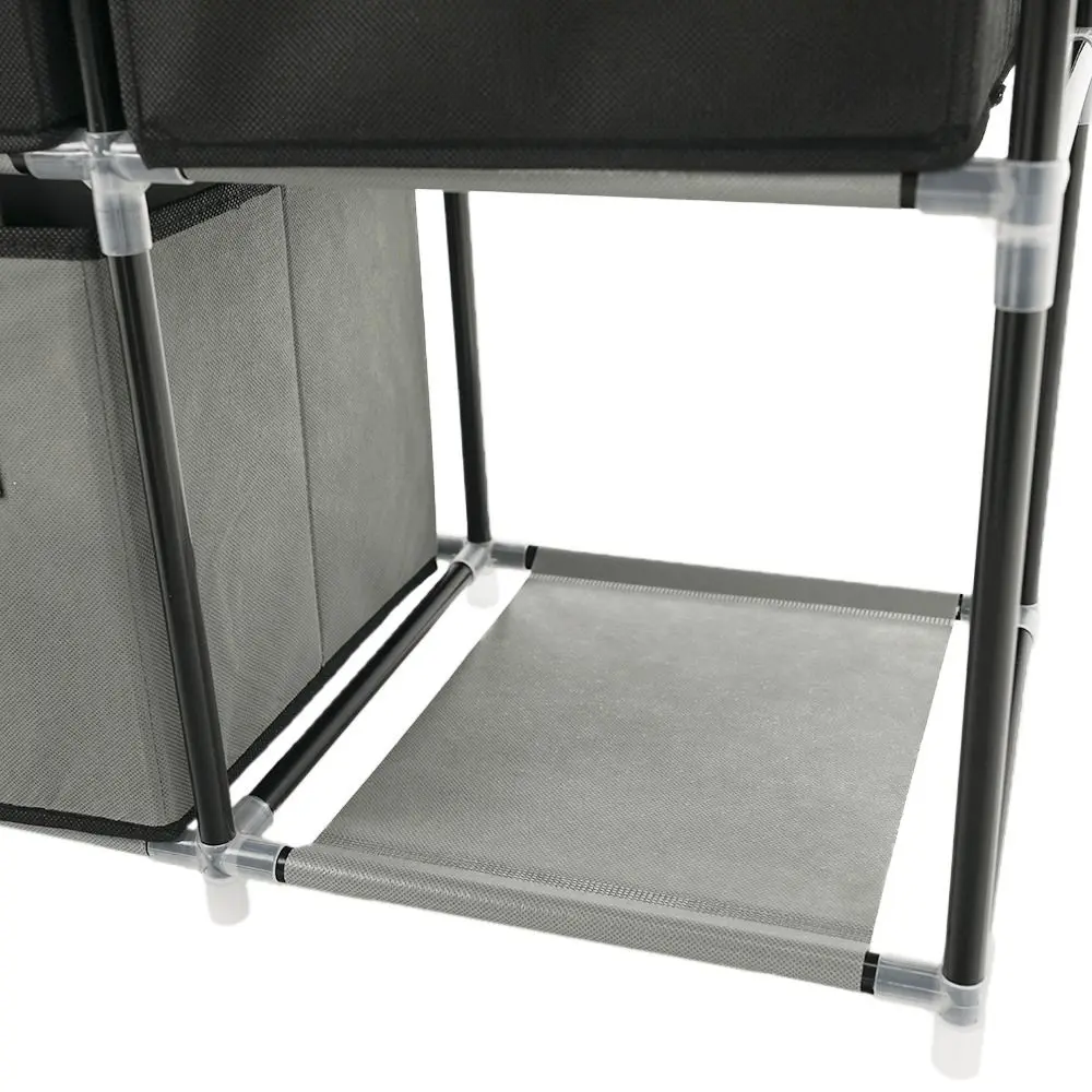 Комод-органайзер Mobhaus Camilo Typ 2 (Black/Brown/Gray)