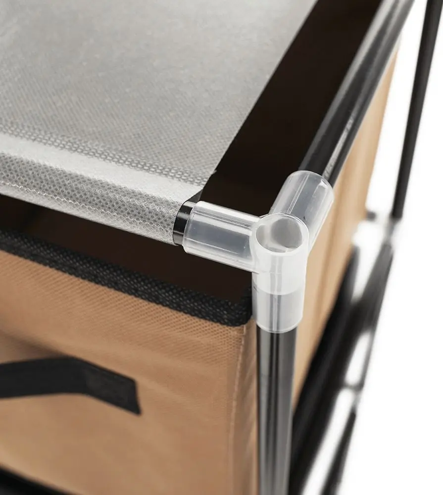 Комод-органайзер Mobhaus Camilo Typ 2 (Black/Brown/Gray)