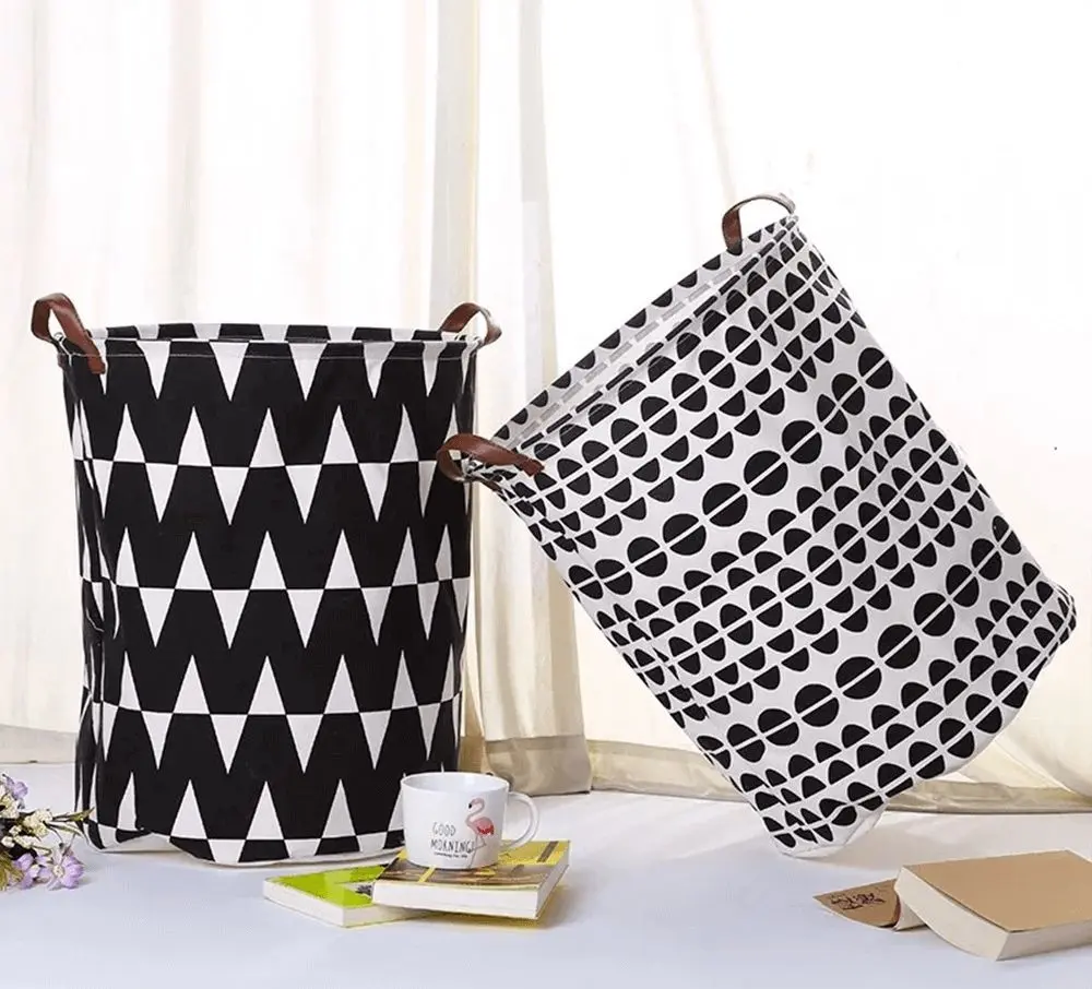 Корзина для игрушек Mobhaus Plejo Typ 1 (Black/White)