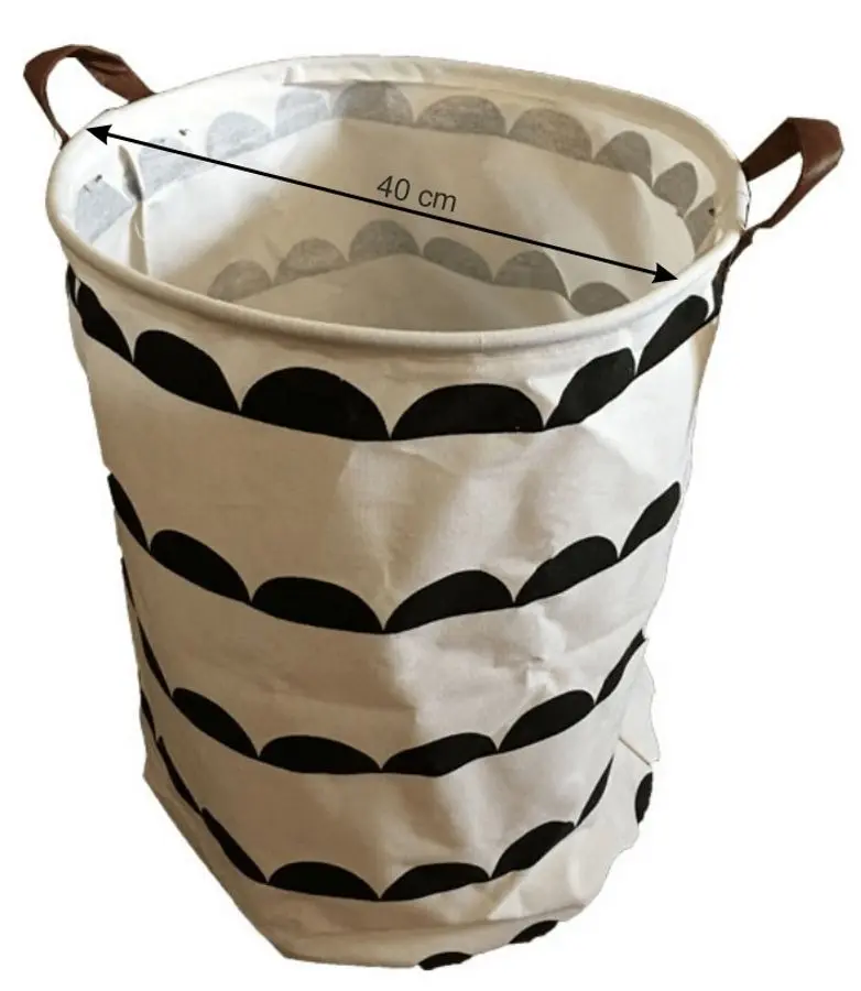 Корзина для игрушек Mobhaus Plejo Typ 2 (White/Black)