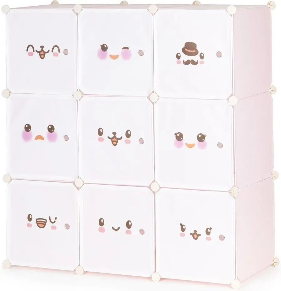 Comoda-organizator Modern Home PJJCBS0009-09C (Pink/White)