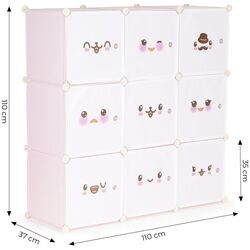 Comoda-organizator Modern Home PJJCBS0009-09C (Pink/White) Thumb