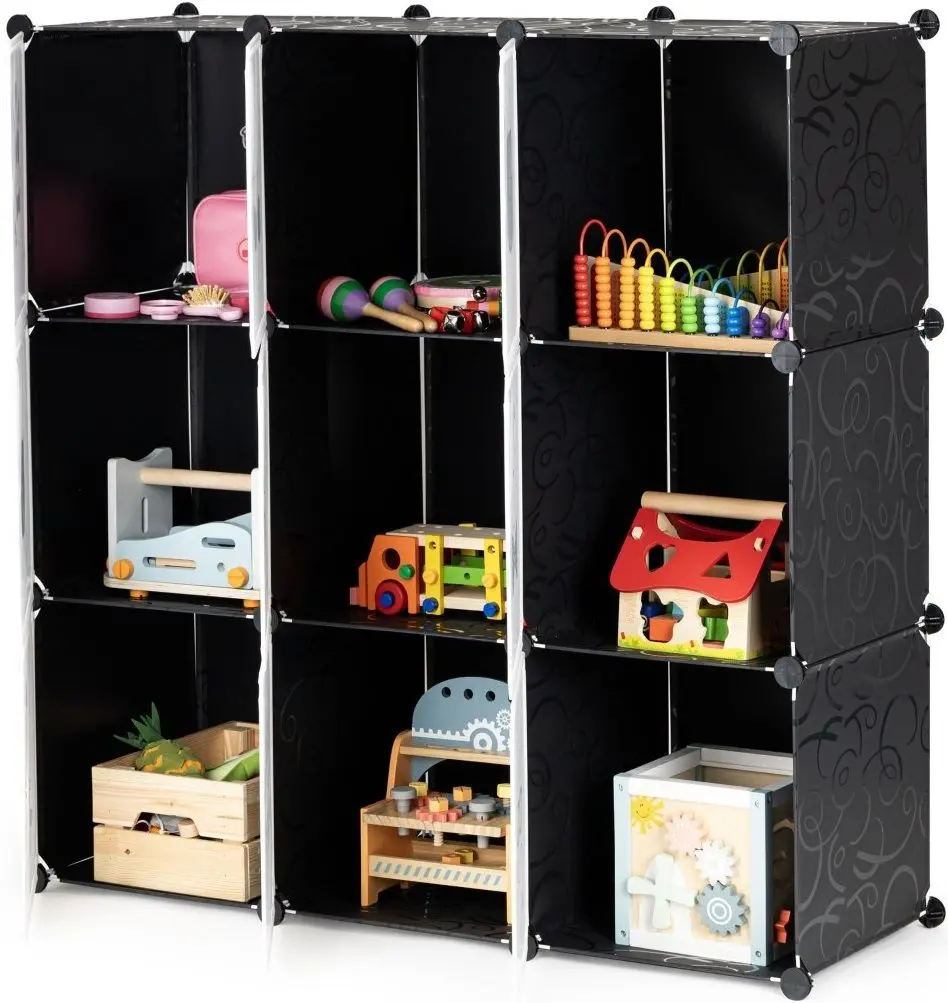 Comoda-organizator Modern Home PJJCBS0009-09D (Black/White)