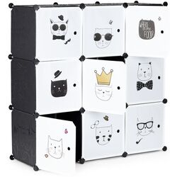 Comoda-organizator Modern Home PJJCBS0009-09D (Black/White) Thumb