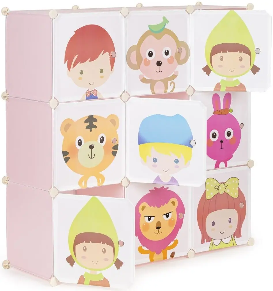 Comoda-organizator Modern Home PJJCBS0009-09E (Pink/White)