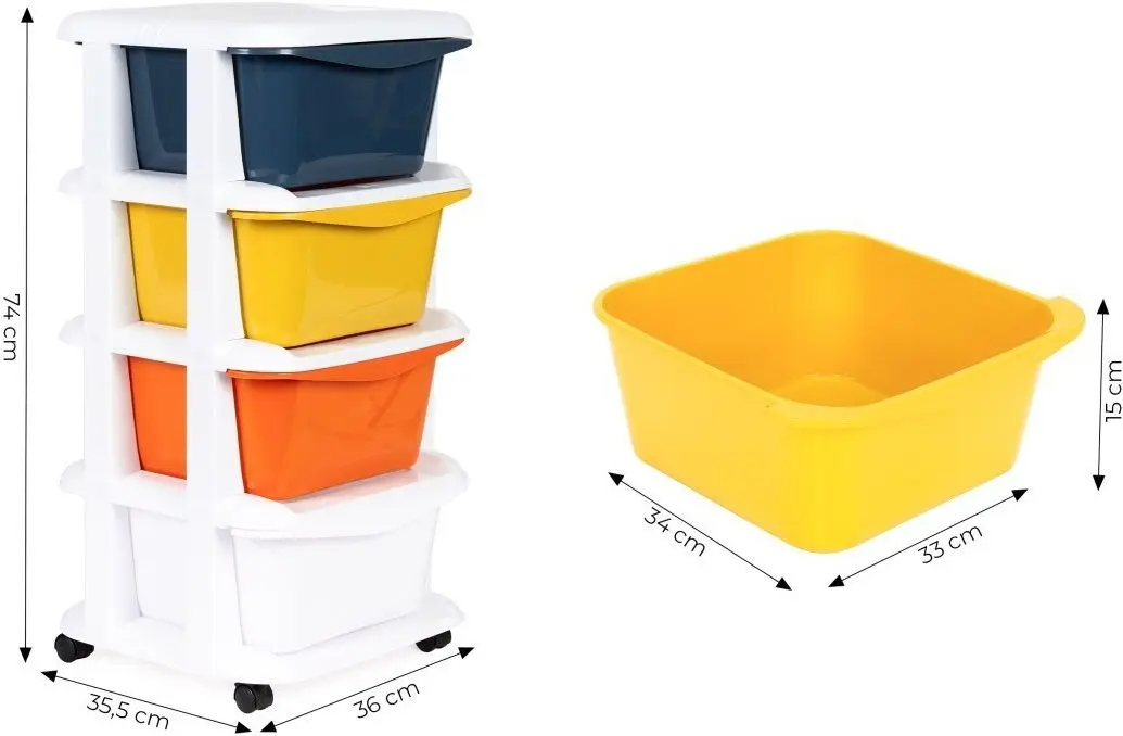 Organizator Modern Home PJJCBS0012-04A (Multicolor)