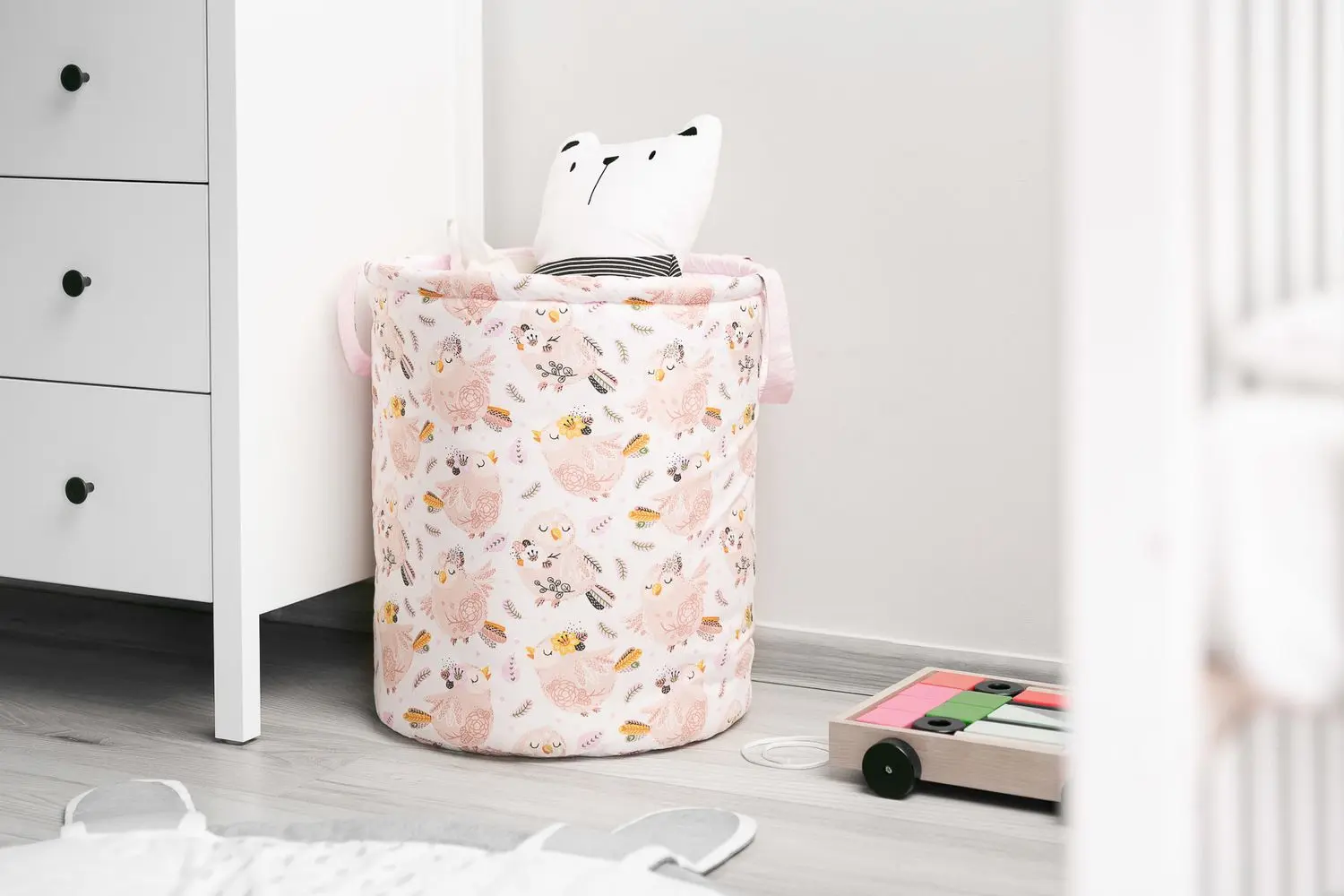 Корзина для игрушек Sensillo Birds (Coral)