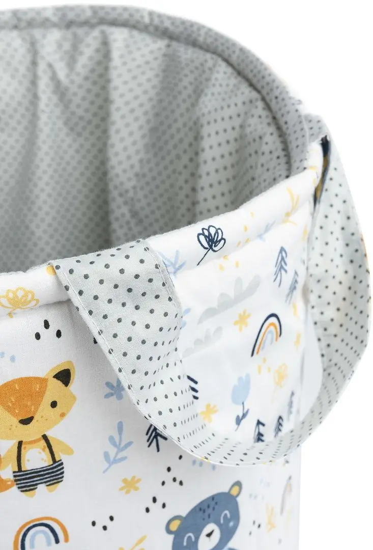 Корзина для игрушек Sensillo Forest Friends (White/Blue)