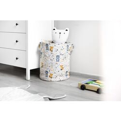 Корзина для игрушек Sensillo Forest Friends (White/Blue) Thumb