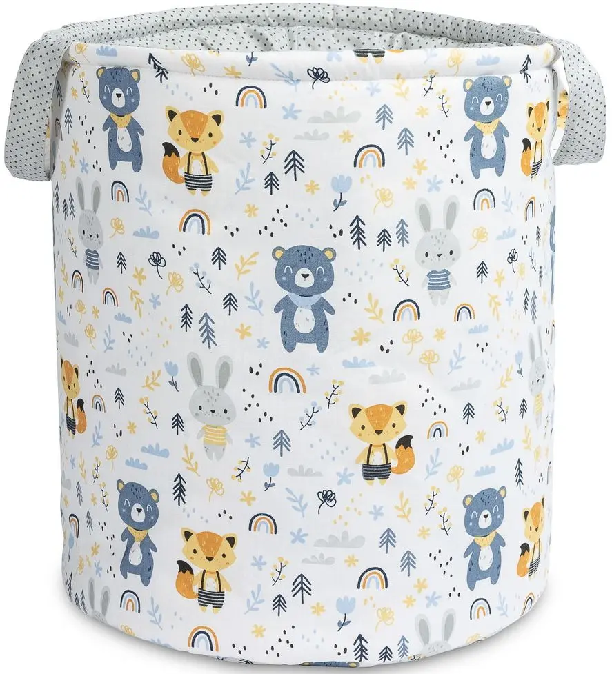 Корзина для игрушек Sensillo Forest Friends (White/Blue)
